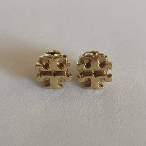Tory Burch Logo Stud Earrings